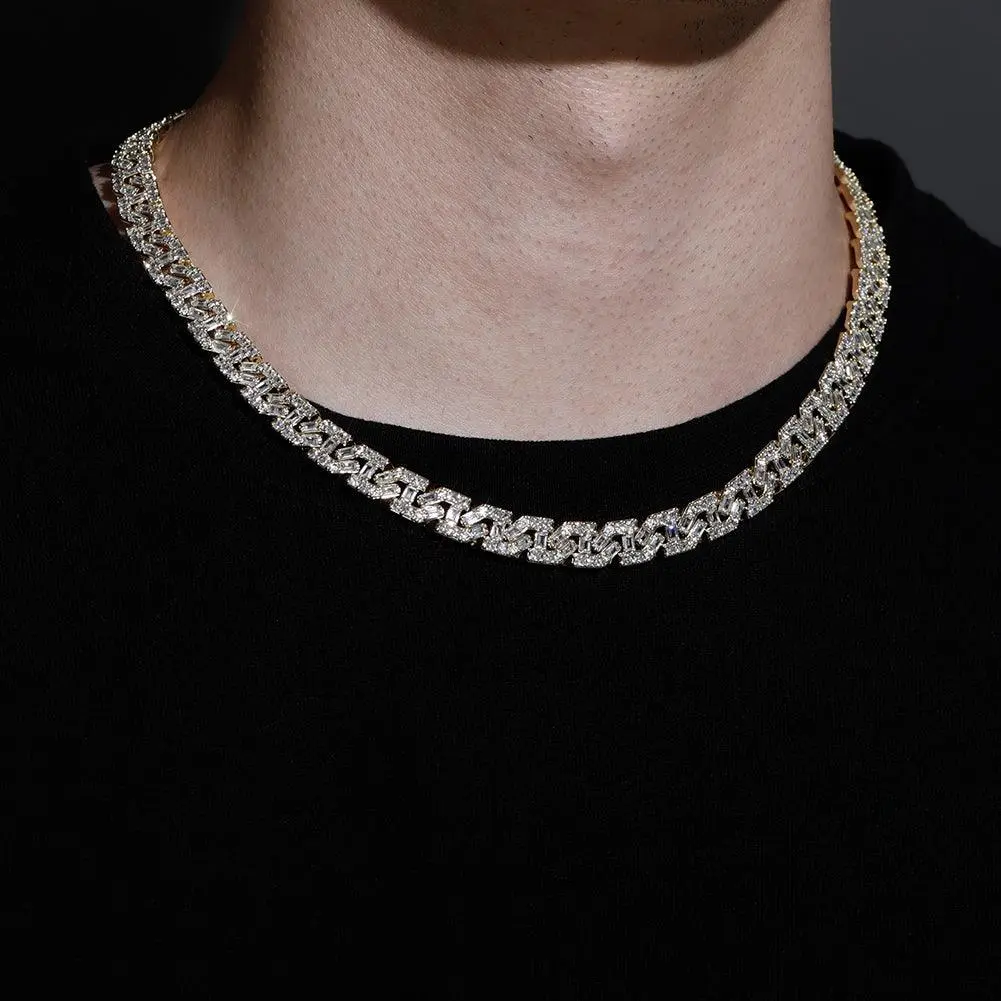9mm Iced Out Baguette Cuban - Image 3