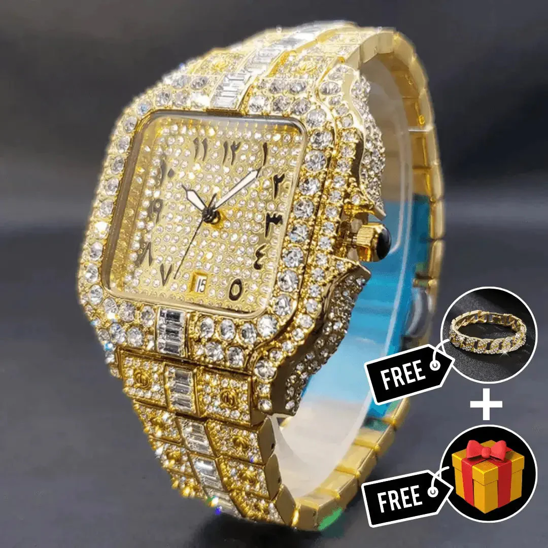 Arabic Iced Out Watch - Image 13