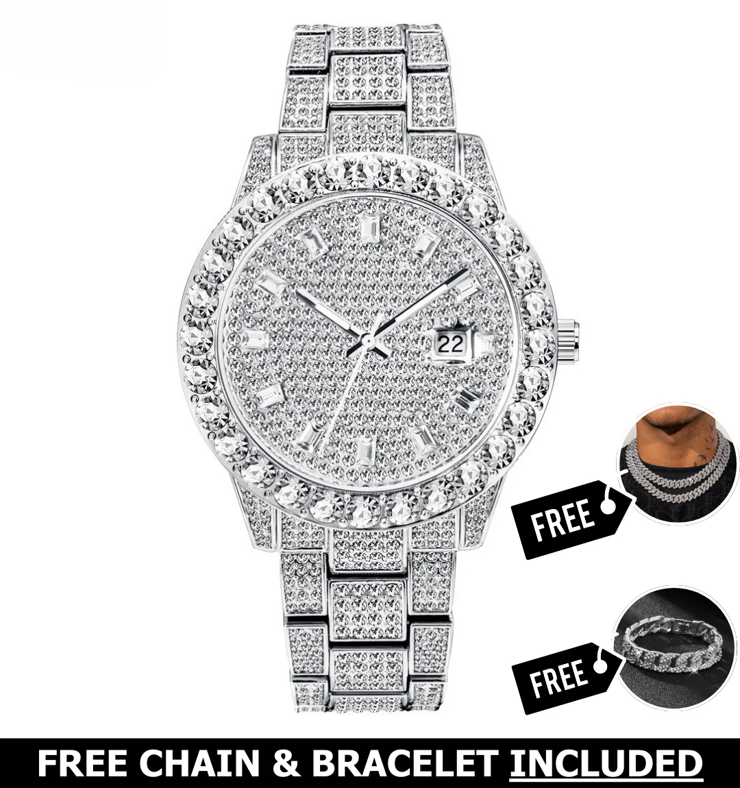 Ares Iced Out Watch