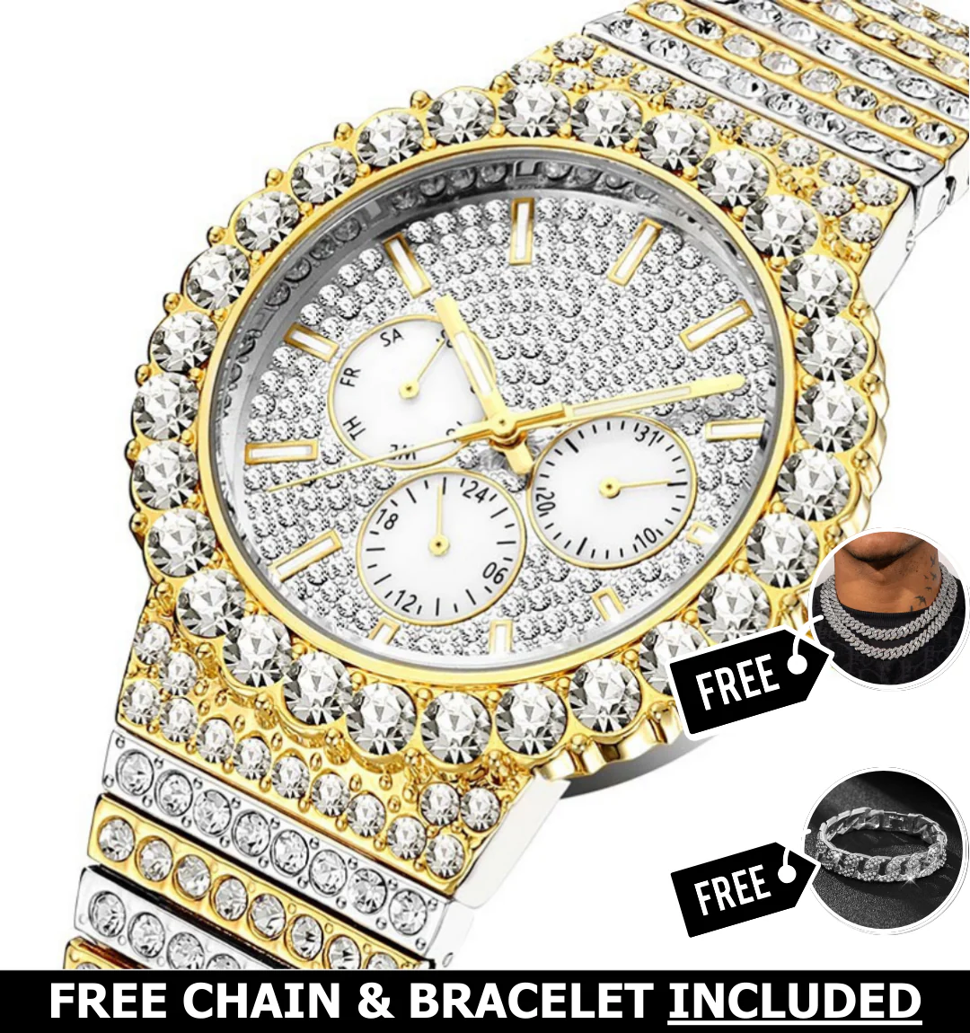 Celestial Iced Out Watch - Image 2