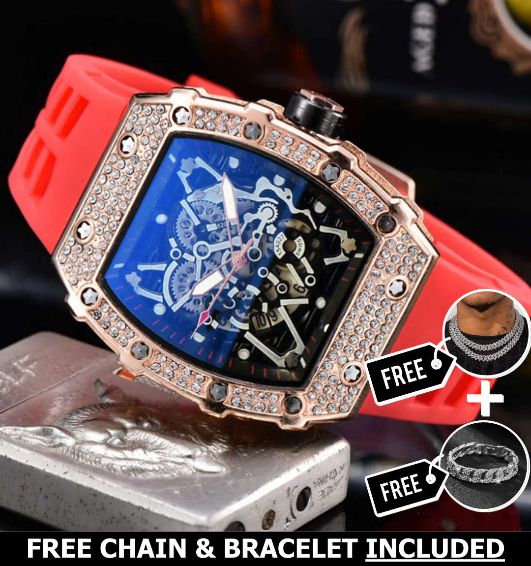 Infinity Skeleton Ice Watch - Image 3