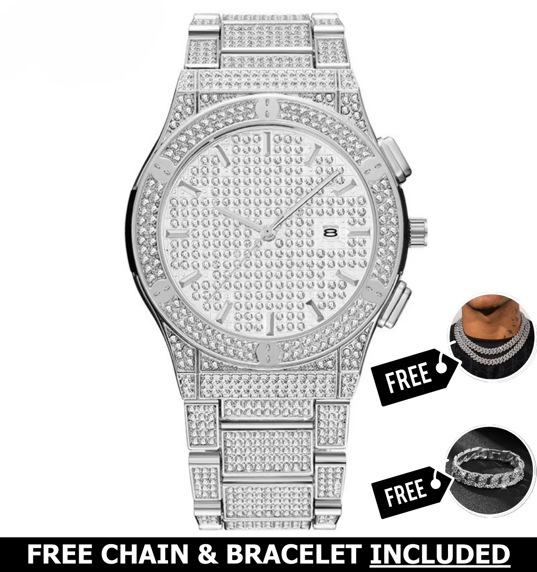 Iris Iced Out Watch