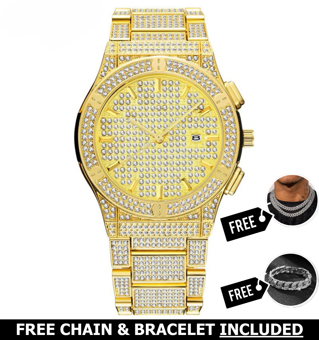 Iris Iced Out Watch - Image 2