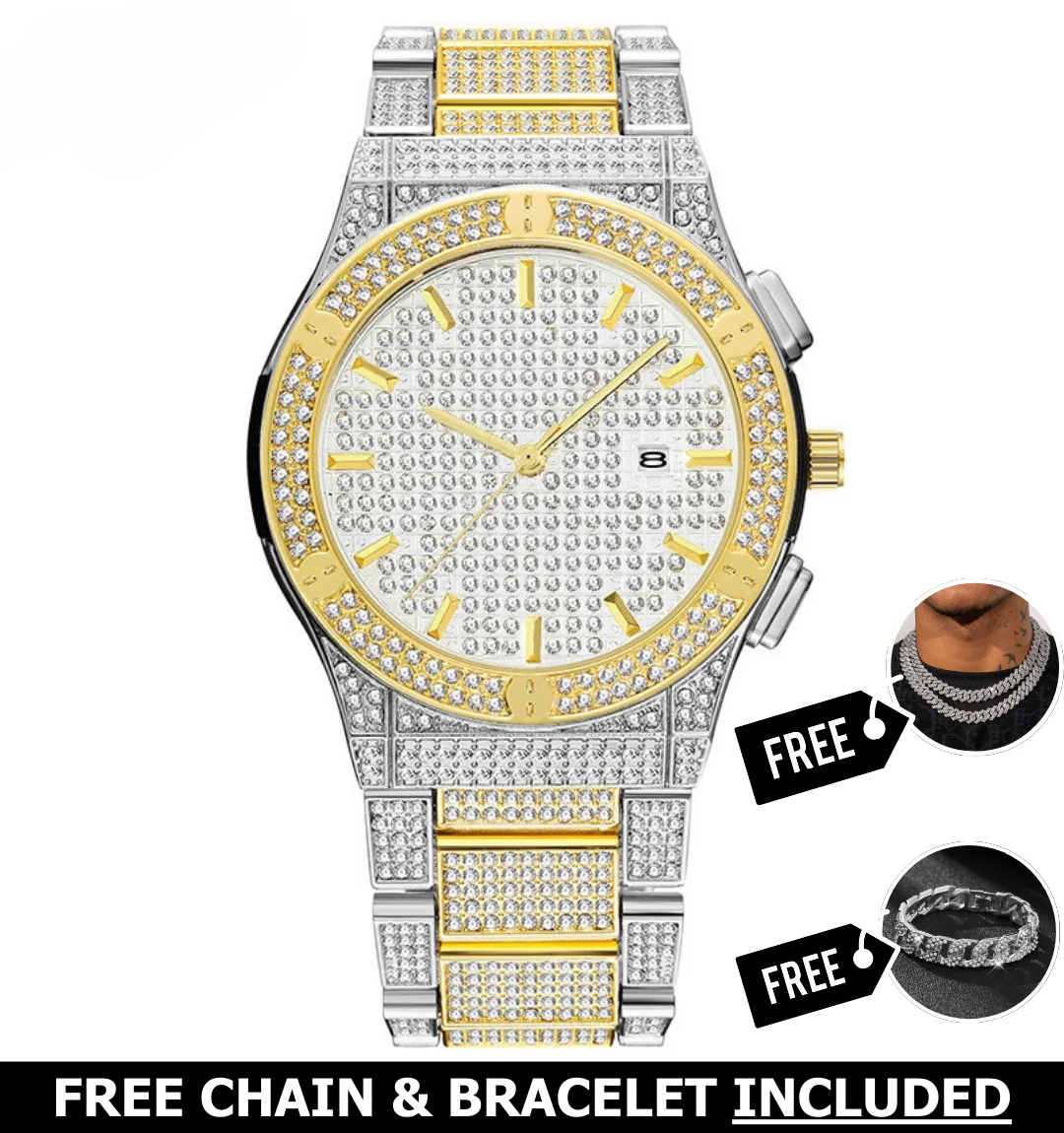 Iris Iced Out Watch - Image 3