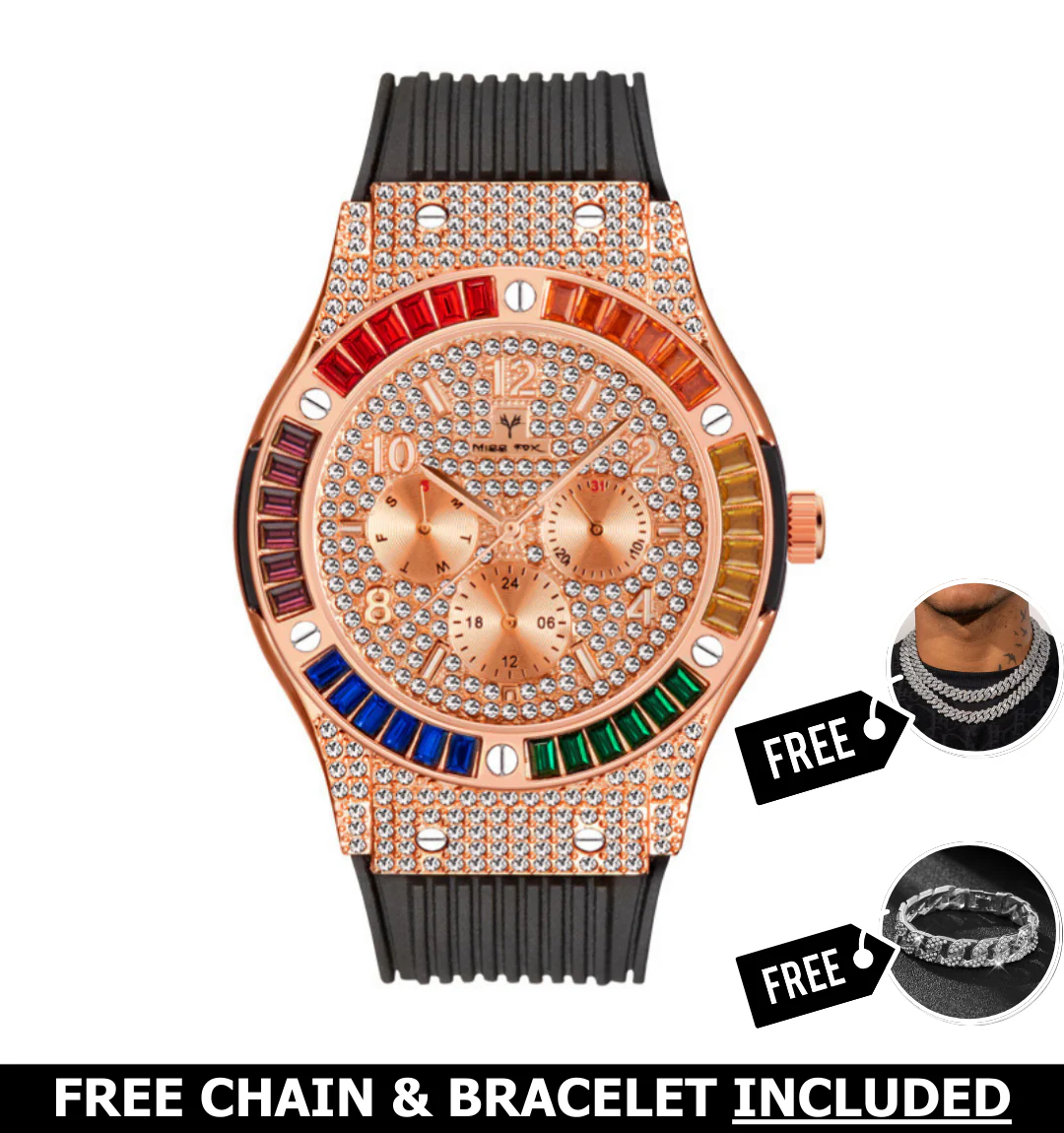 Kenzo Iced Out Watch - Image 3