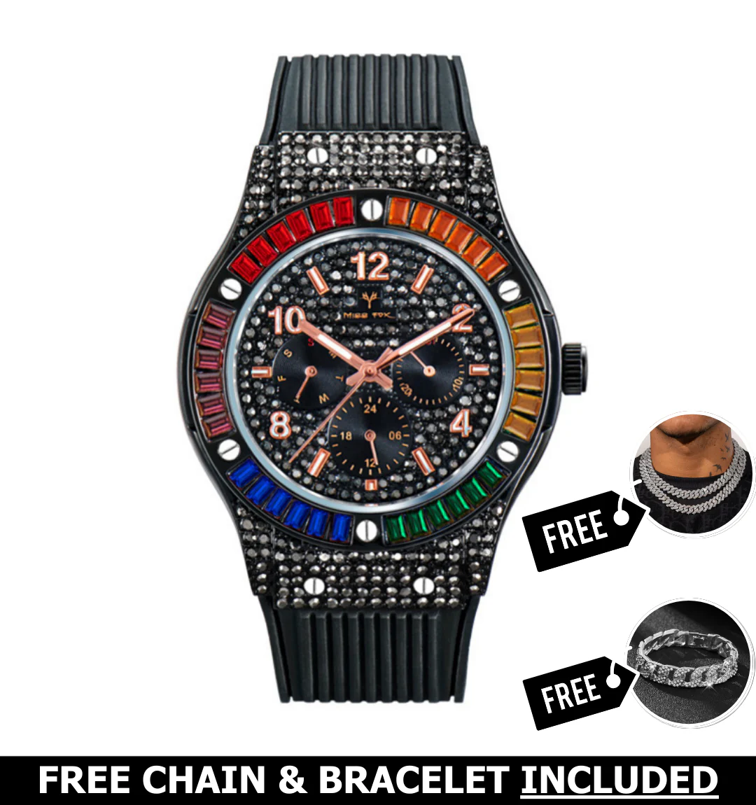 Kenzo Iced Out Watch - Image 4
