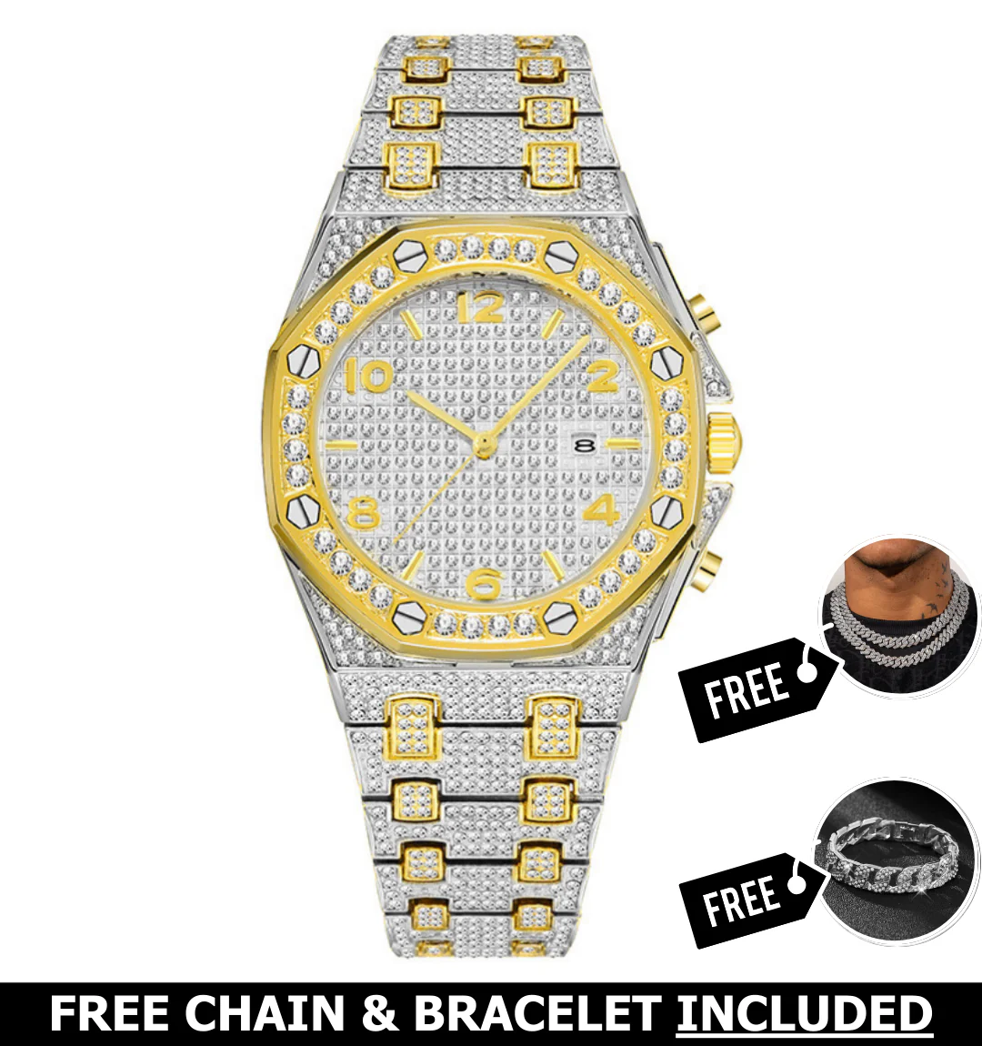 Luxor Iced Out Watch - Image 3