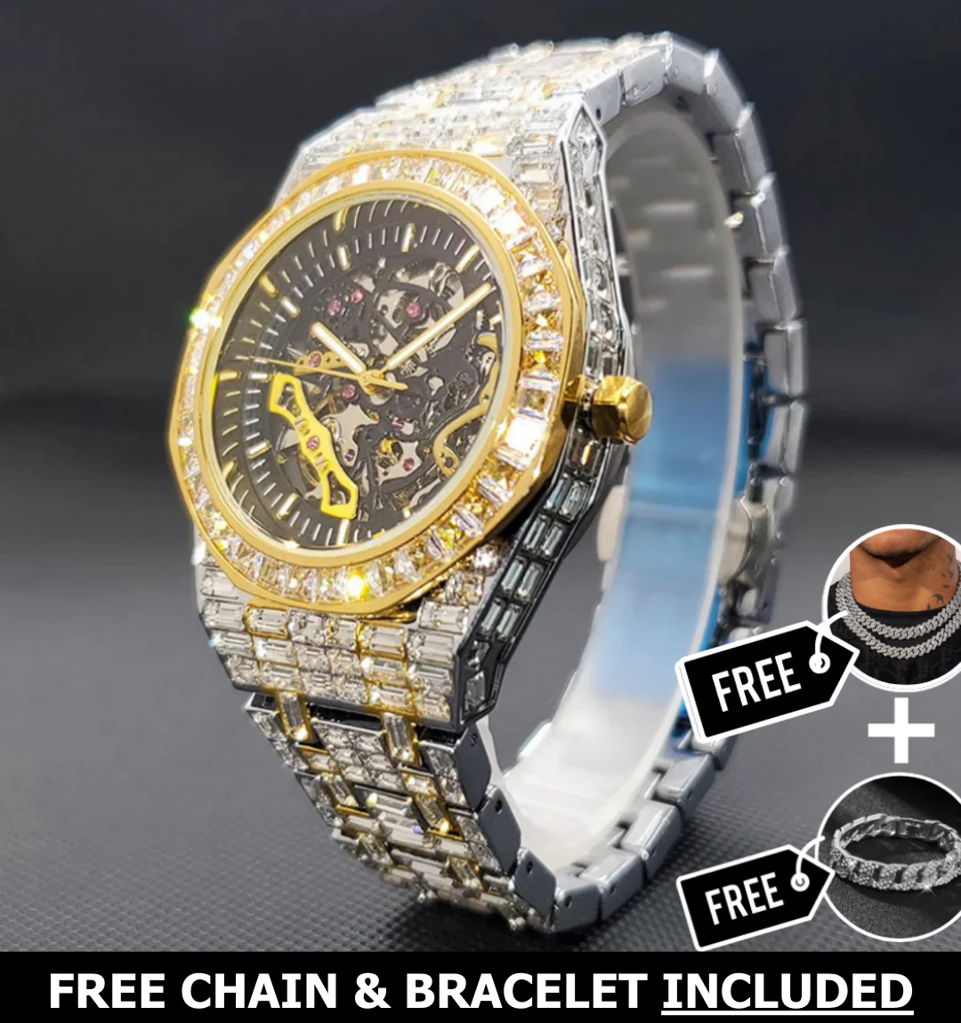 Marquis Skeleton Baguette Watch - Image 3