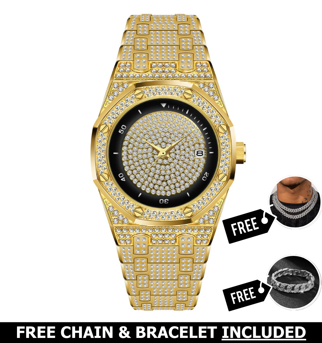 Midas Iced Out Watch - Image 2