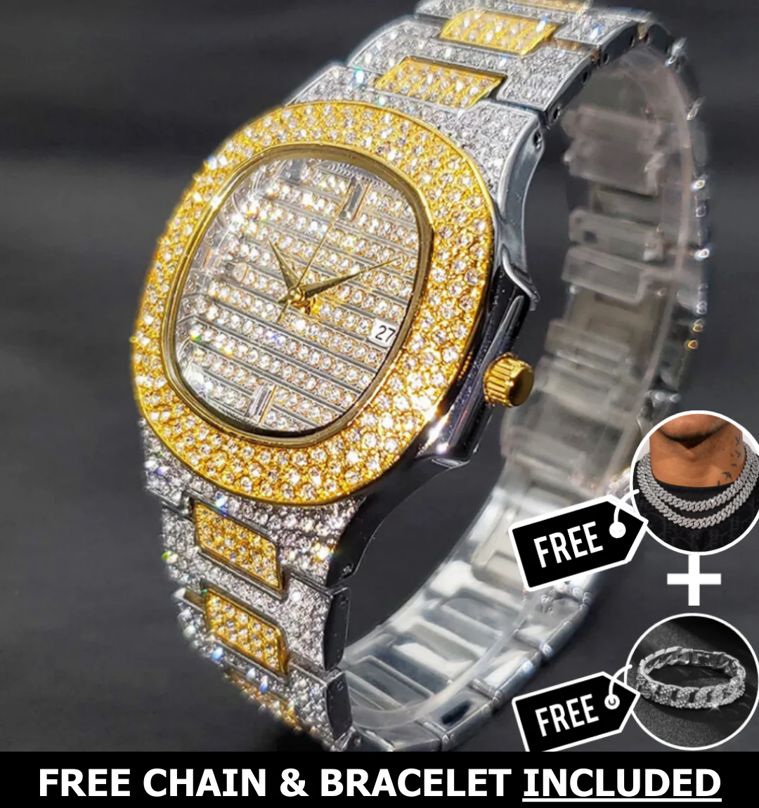 Monaco Iced Out Watch - Image 4