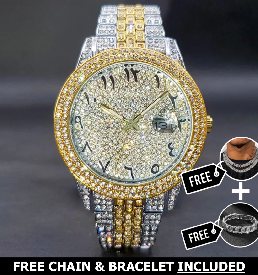 Nove Arabic Iced Out Watch - Image 3