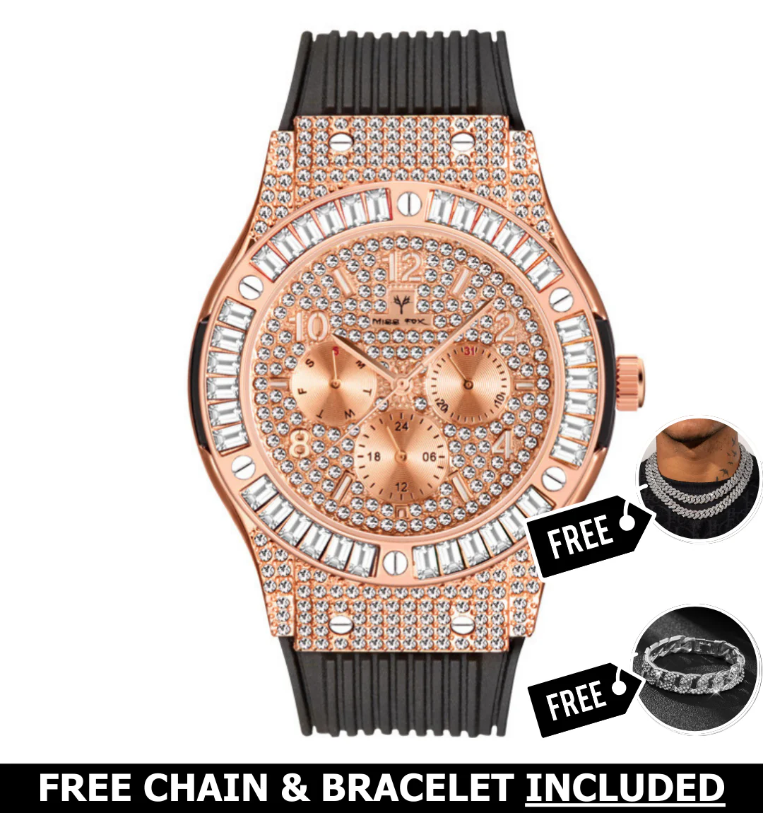 Opulent Iced Out Watch - Image 2
