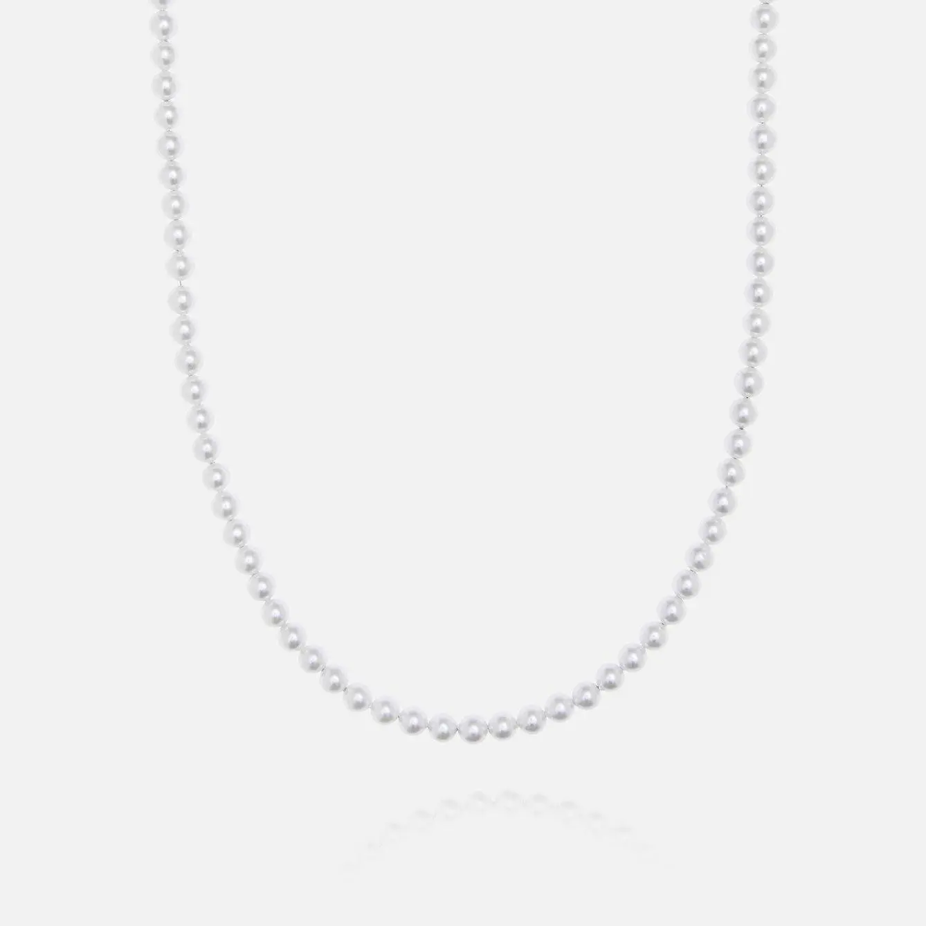 Pearl Necklace - White Gold - Image 2
