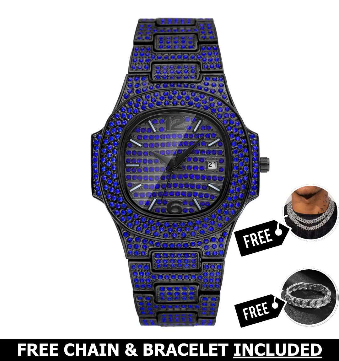 Petal Iced Out Watch - Image 3