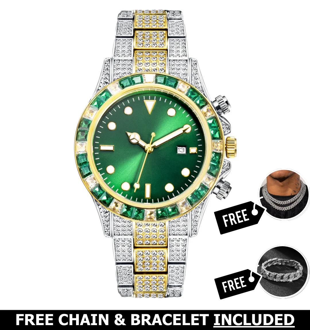 Vortex Iced Out Watch - Image 3